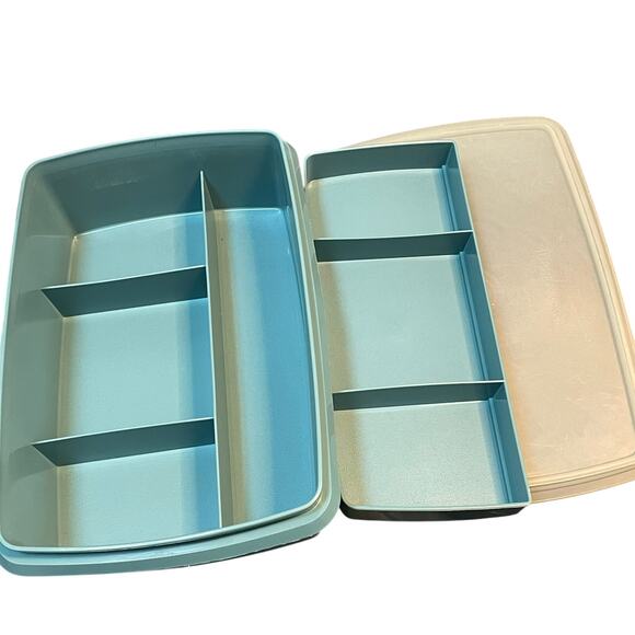 Tupperware Tuppercraft 767 Divided Stow-N-Go Sewing Crafts Tackle Box Vintage - Picture 6 of 11